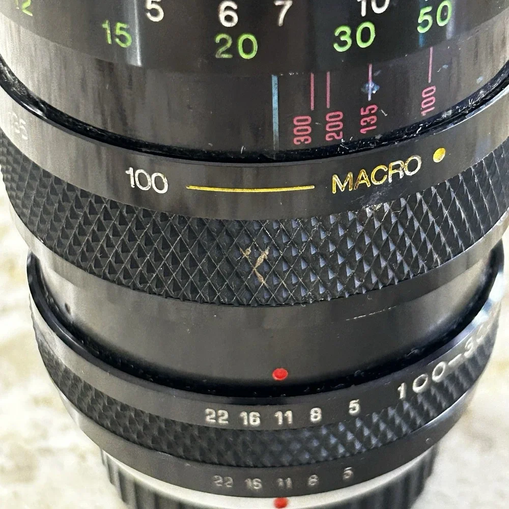 Soligor MC 100-300mm f/5 Macro Telephoto Zoom Lens Pentax K PK Manual Japan